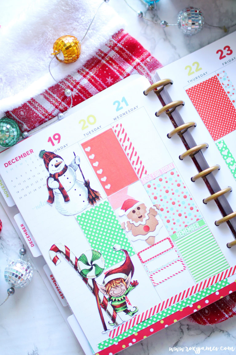 Free Holiday Planner Stickers Printable Roxy James