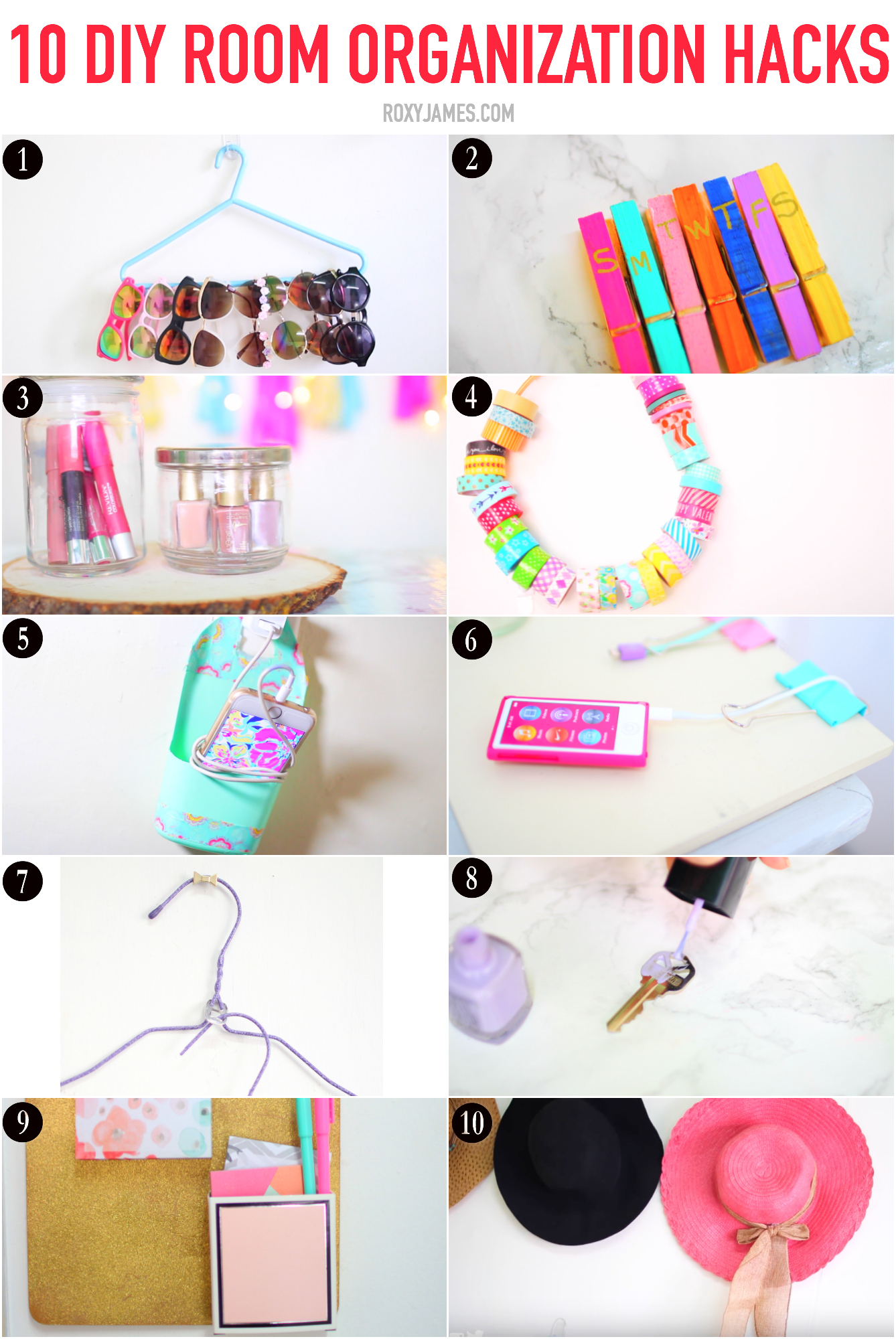 10 DIY Room Organization Hacks