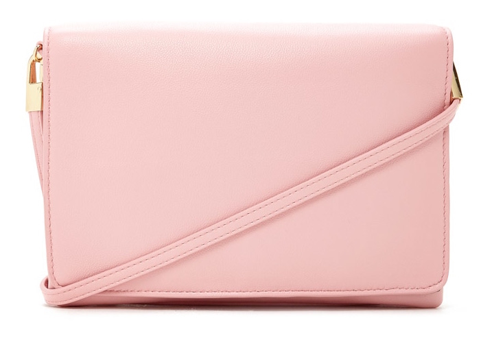 Faux Leather Crossbody Clutch