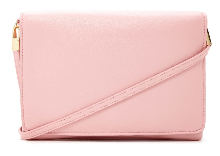 Faux Leather Crossbody Clutch