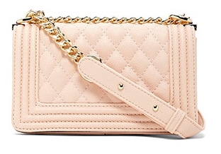 Quilted Faux Leather Crossbody