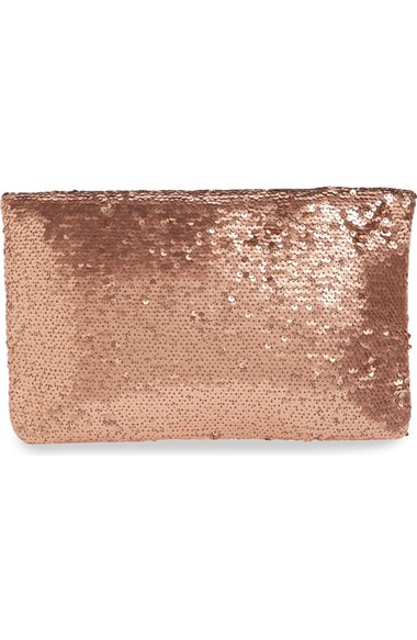 Amici Accessories Sequin Foldover Clutch