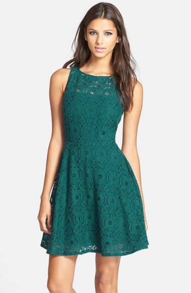 BB Dakota \'Renley\' Lace Fit & Flare Dress (Nordstrom Exclusive)