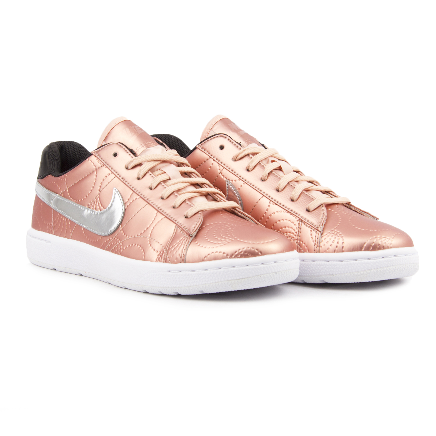 Nike Cortez Trainers In Rose Gold Metallic Leather