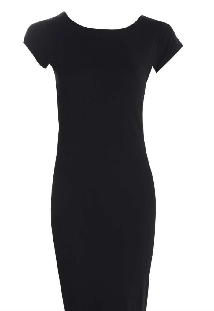 Cara Cap Sleeve Jersey Bodycon Midi Dress