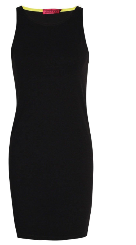 Mackenzie Racer Front Jersey Bodycon Dress