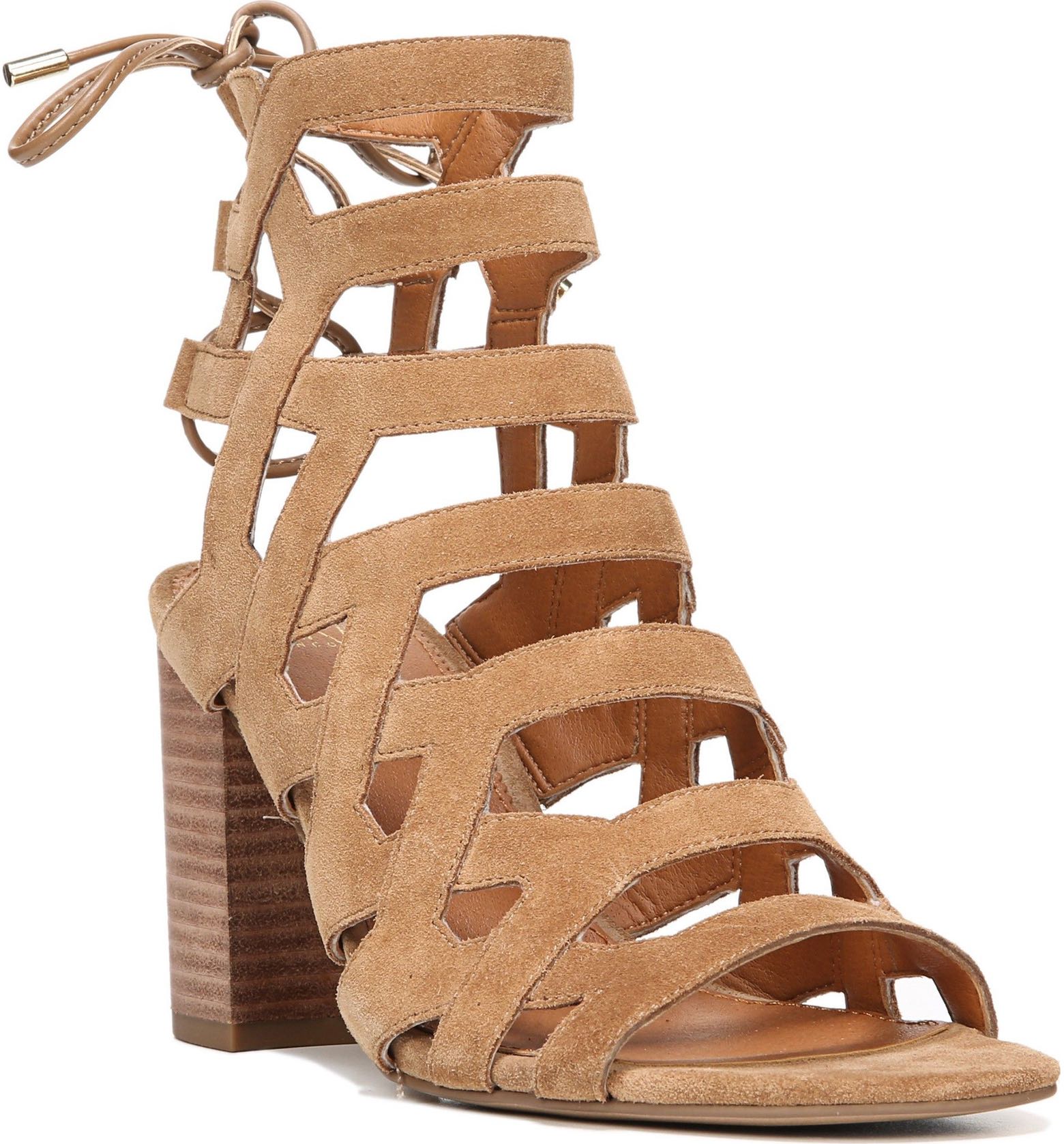 Connie Block Heel Cage Sandal