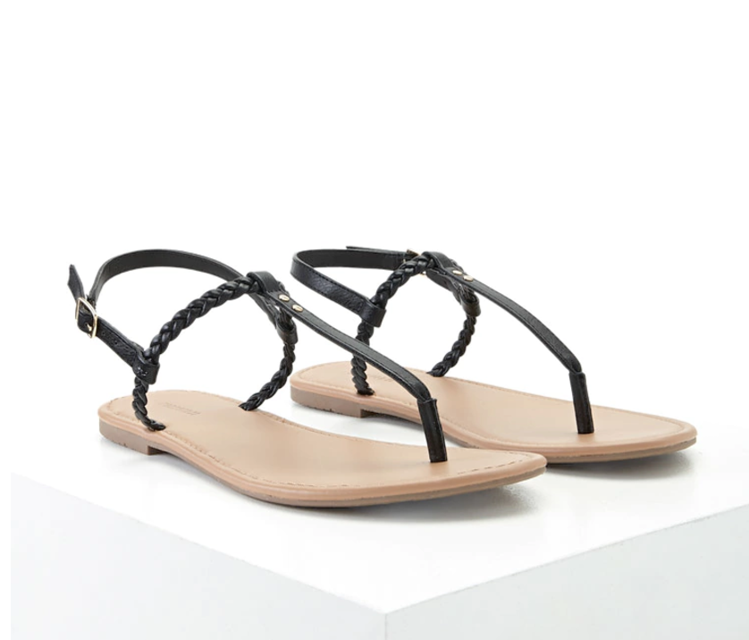 Faux Leather Sandals