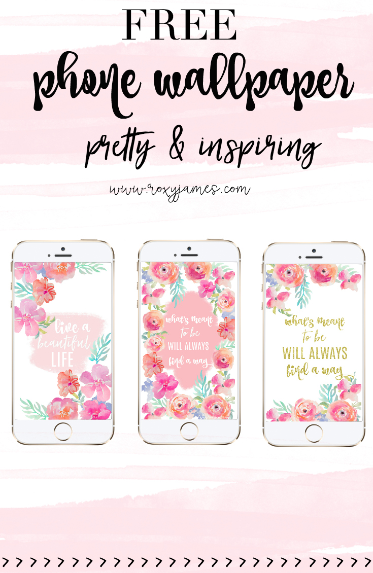 Free Pretty Phone Wallpaper Floral Inspiring Roxy James