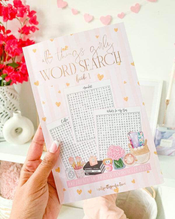 All Things Girly Word Search on Amazon!