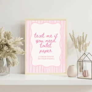 Funny Toilet Wall Art Prints