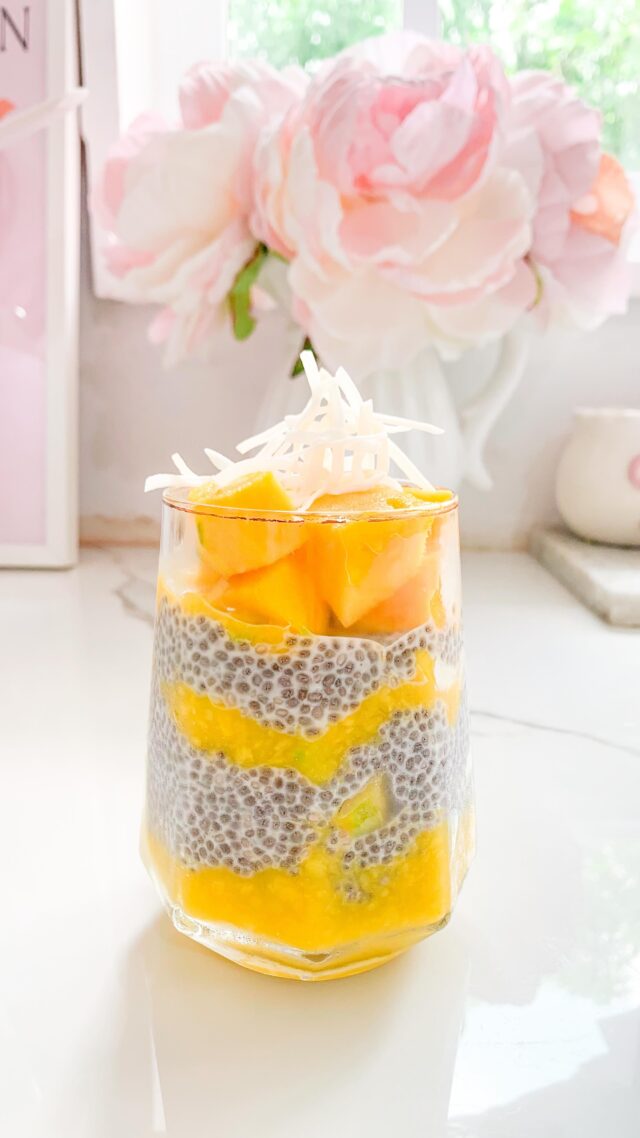 sharing my secrets to making the *perfect* chia pudding ✨

I tried making chia pudding many times in the past but I never quite got the consistency. but after many failed attempts, i finally got it just right. 

How: 
-use coconut milk: i just feel like almond or oat milk doesn’t give you the perfect texture and with coconut milk, it’s effortlessly creamy & delicious. 

-ratio: 1 cup coconut milk to 1/2 cup
chia seeds. Optional: add a few drops of vanilla extract but i find the fruits are enough. 

-mix and put into the fridge for a few hours. take out and mix again and then leave it overnight. 

-mix again before serving. 

Ps: mangoes are sooo good in chia pudding! I topped mine with shredded coconut flakes ✨

I love this because it’s so versatile and you can use different types of fruits to make purées & toppings. 

It’s also high in protein and fiber and makes for the perfect breakfast or whenever you’re craving a sweet treat.

Let me know if you try it 🩷

#lifestyle #lifestyleblogger #food #foodblogger #vegan #chia #chiapudding #chiaseeds #healthy #wellness